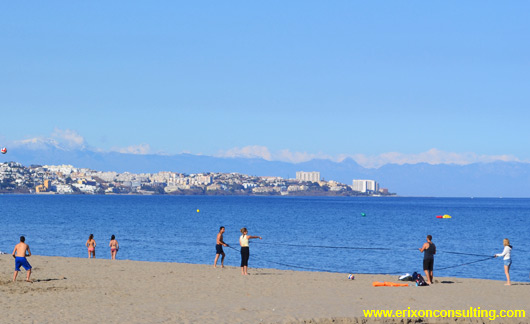 A beach in Fuengirola