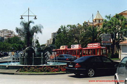 The horse roundabout in Fuengirola